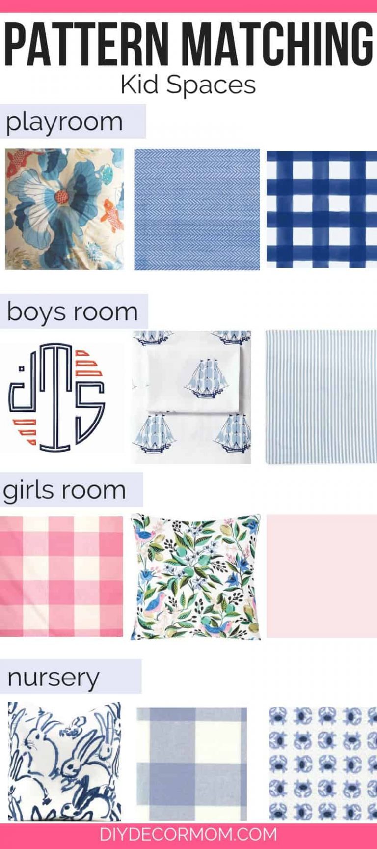 Mixing Fabric Patterns Designer Secrets DIY Decor Mom