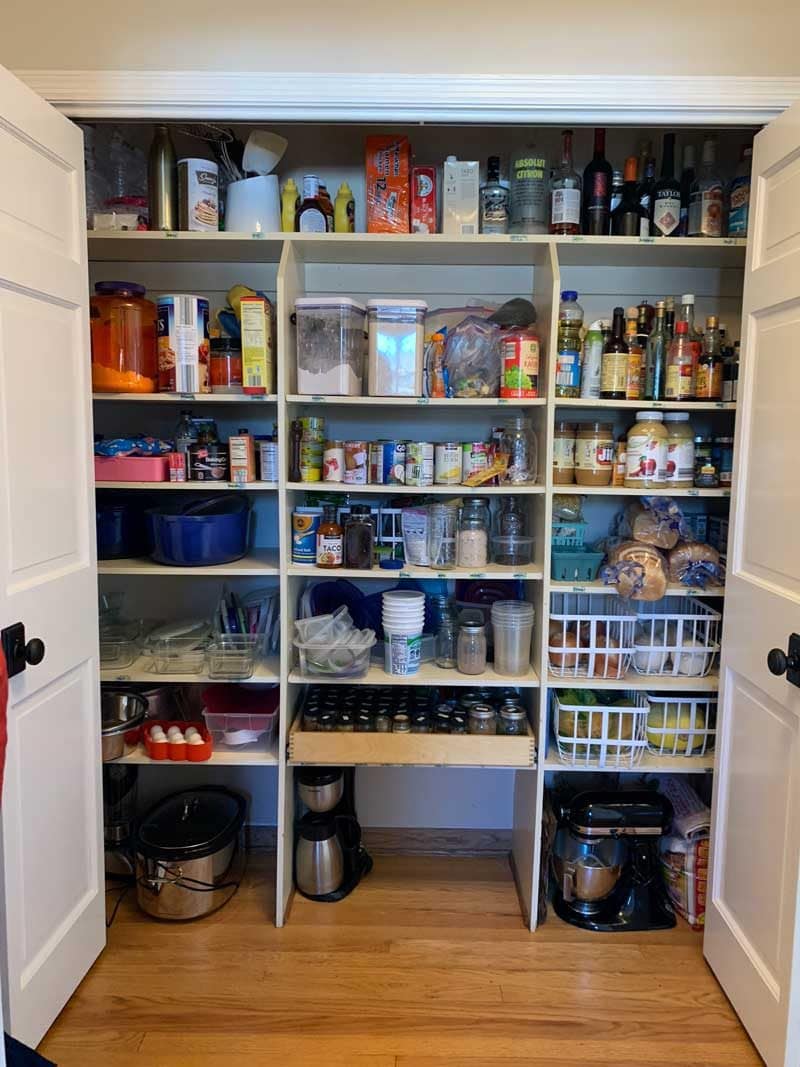 How to Organize A Pantry With Deep Shelves (So You Can Actually