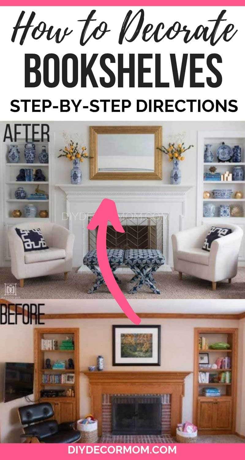 How to Decorate a Bookshelf: Decorator Secrets You Need - DIY Decor Mom