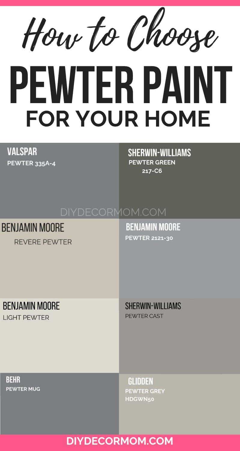 Pewter Color Paints: The Best Pewter Colors Compared - DIY Decor Mom