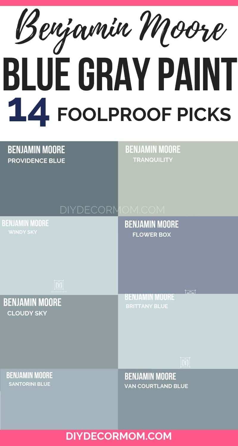 Blue Gray Paint: 25+ Best Colors from Sherwin-Williams and Benjamin ...