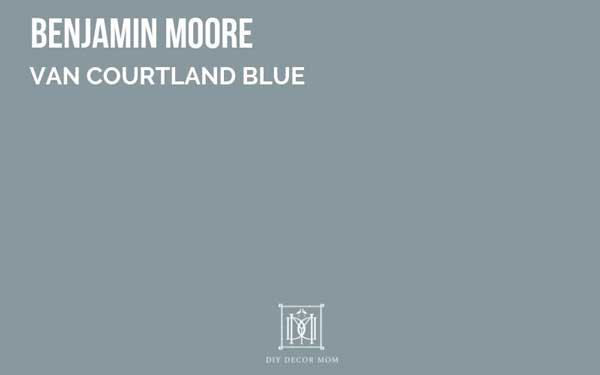 benjamin moore van courtland blue--great dark gray paint color with blue undertones