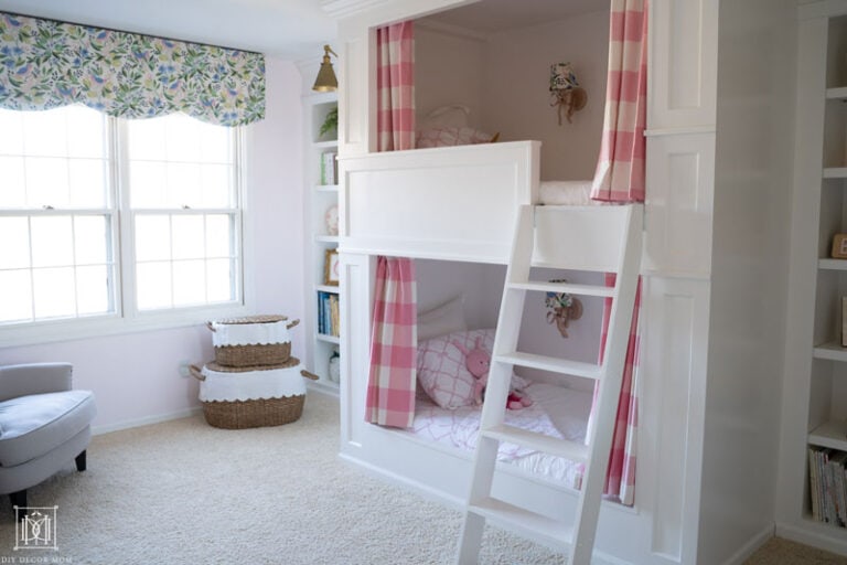 Girls Bunk Room Reveal: DIY Bunk Room Makeover - DIY Decor Mom