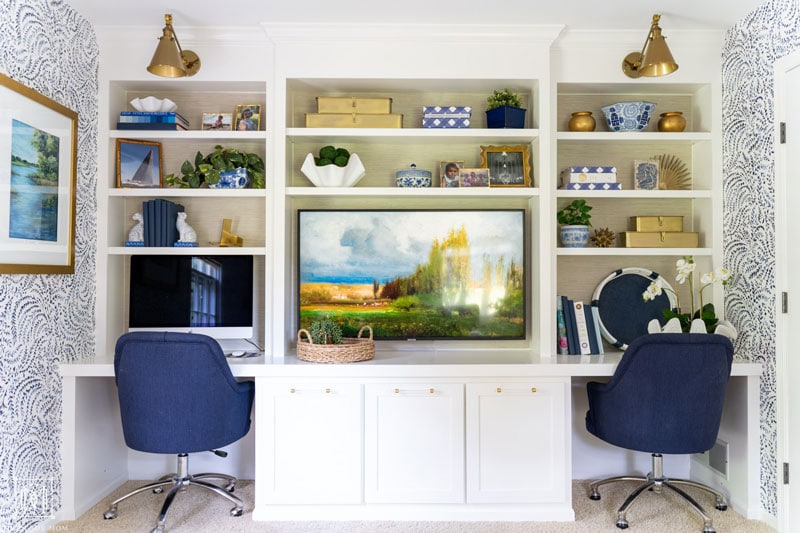 DIY Home Office Makeover: Coastal Office Reveal - DIY Decor Mom