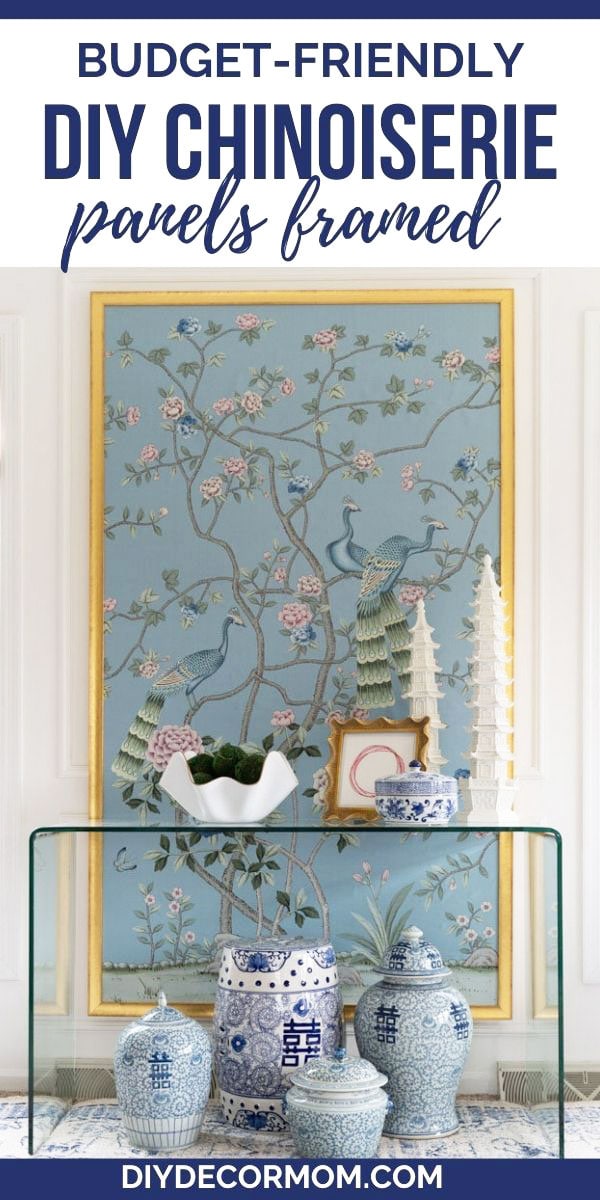 tutorial for framing your own chinoiserie panels